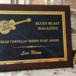 Lisa Mann wins Sean Costello Rising Star Award at the Blues Blast Awards in Champaign, IL