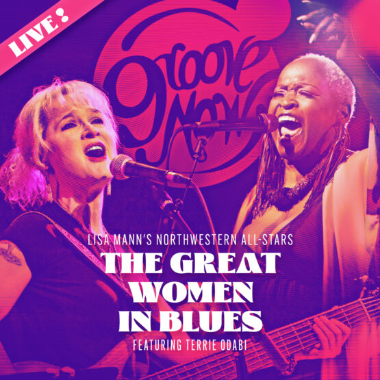 album cover with photos of Lisa Mann and Terrie Obabi singing